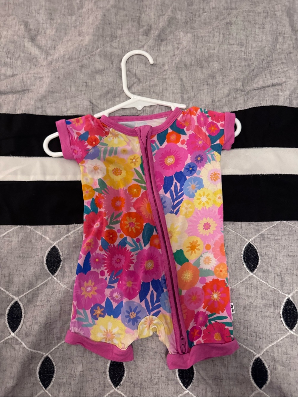 Little Sleepies Rainbow Blooms Shorty Zippy